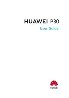 Huawei P30 manual. Smartphone Instructions.